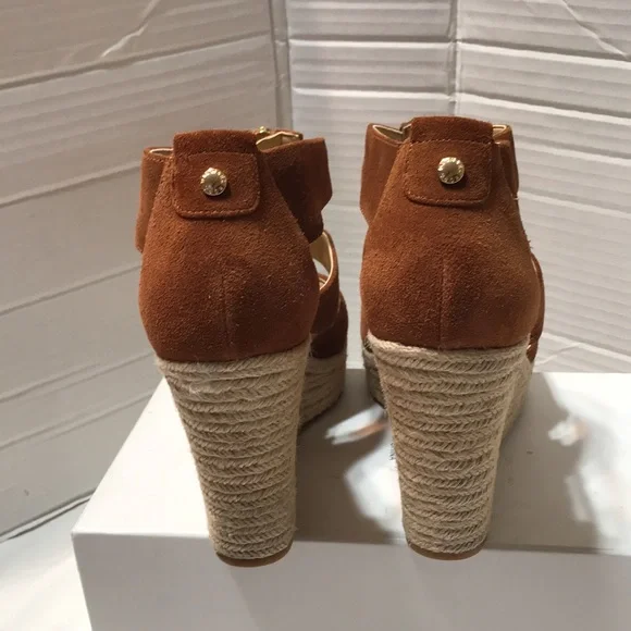 Michael kors suede leather upper espadrilles with front zipper - Picture 4 of 8